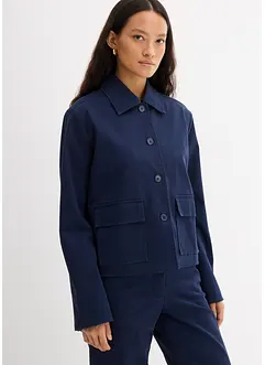 Kort overgangsjakke i bomullsmiks med elastan, bonprix