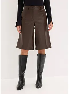 Bermudashorts i imitert skinn, bonprix