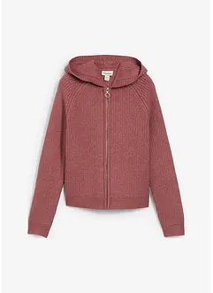 Cardigan med hette, bonprix
