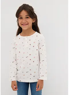 Langermet topp i 100% økologisk bomull, bonprix