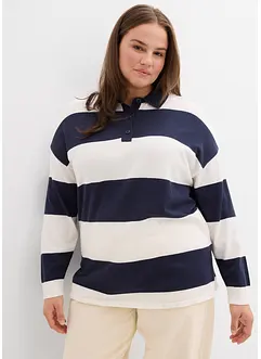 Oversized genser med krage, bonprix