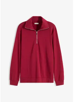 Oversized sweatshirt med glidelås, bonprix