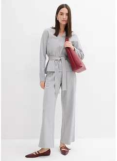 Bukse i viskosemiks og ledig stil med vide ben, bonprix