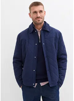 Vattert jakke med kordfløyelskrage, bonprix