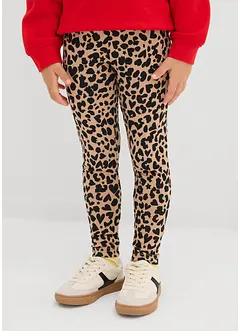Leggings i av elastisk, økologisk bomull (2-pack), bonprix
