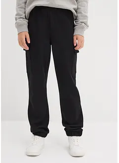 Joggebukse i 100% økologisk bomull og cargomodell, bonprix