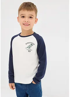 Topp i 100% økologisk bomull med lange raglanermer, bonprix