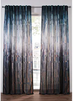 Gardin med grafisk mønster (1-pack), bonprix