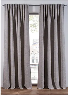 Mørkleggingsgardin med vevet struktur (1-pack), bonprix