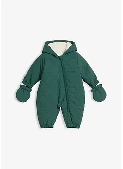 Vattert dress med votter som kan kneppes av, bonprix