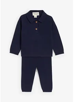 Genser med krage og leggings (2-delt sett), bonprix