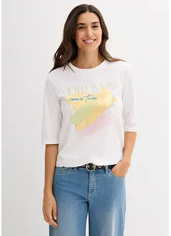 T-skjorte i 100% økologisk bomull, bonprix