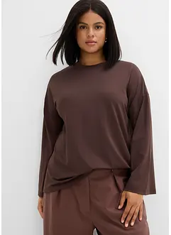 Lang topp i lett materiale, bonprix