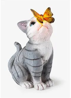 En solcelle-katt med sommerfugl, bonprix