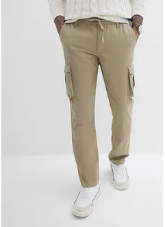 Regular Fit cargobukse i ren bomull, Straight, bonprix