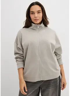 Jakke i scuba-materiale med glidelås, bonprix