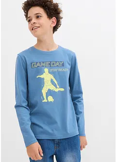 Langermet topp i 100% økologisk bomull, bonprix