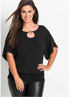 Bluse i 100% viskose, bonprix