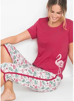 Capri-pyjamas i 100% bomull, bonprix