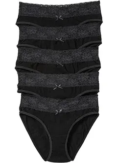 Truse med blonder (5-pack), bonprix