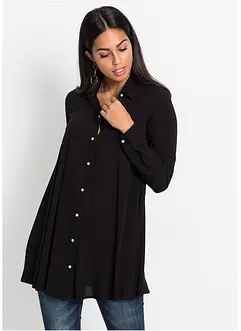 Skjorte med knappestolpe med imiterte perler, bonprix