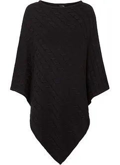 Poncho med kasjmir, bonprix
