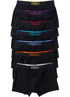 Boksershorts med bomull i ettersittende modell (7-pack), bonprix