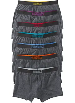 Boksershorts med bomull i ettersittende modell (7-pack), bonprix
