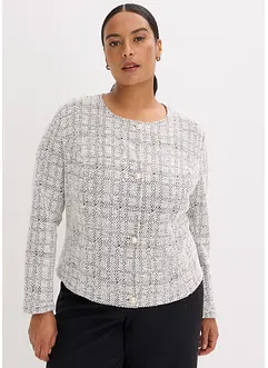 Bouclé-cardigan i bomull, bonprix