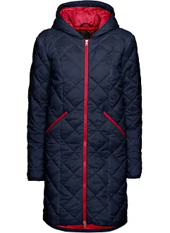 Vattert, tofarget kåpe med hette, bonprix