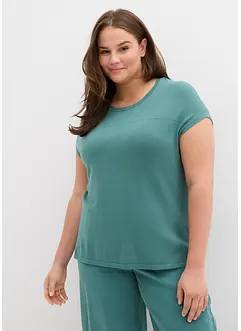 Finstrikket vest i myk viskosemiks, bonprix