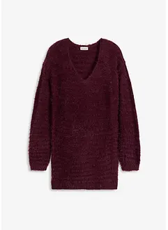 Lang, fluffy genser, bonprix