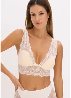 Bralette i tynt blondemateriale, bonprix