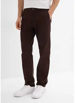 Relaxed Fit stretch-chinos med økologisk bomull, Straight, bonprix