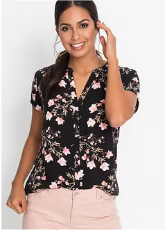 Kortermet bluse i 100% viskose, bonprix