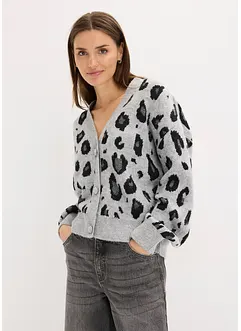 Mønstret cardigan, bonprix