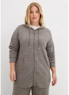 Finstrikket cardigan i lett viskosemiks, bonprix