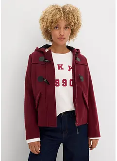 Duffeljakke i ullstil, bonprix