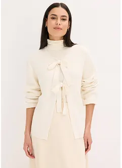 Strikkejakke i bomullsmiks, bonprix