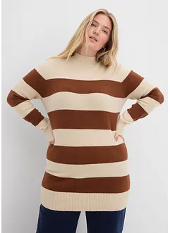 Lang, strikket genser, bonprix