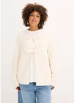 Strikkejakke i bomullsmiks, bonprix