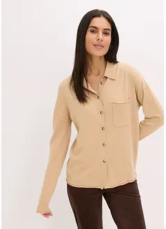 Finstrikket skjorte, bonprix