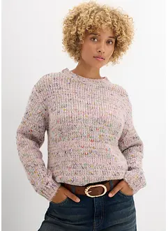 Oversized genser i noppegarn, bonprix
