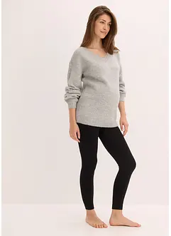 Varmende mammaleggings med fleece, 140 DEN, bonprix