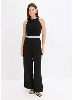 Jumpsuit i strukturert krepp, bonprix