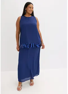 Maxikjole av fin georgette med paljetter, bonprix