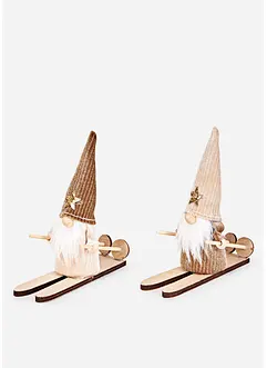 Nisser på ski (2-pack), bonprix