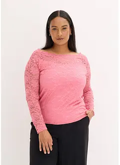 Blondetopp med lange ermer, bonprix