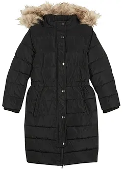 Vattert vinterkåpe med avtagbar hette, bonprix