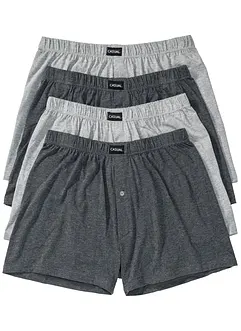 Ledig boxershorts i jersey med myk bomull (4-pack), bonprix